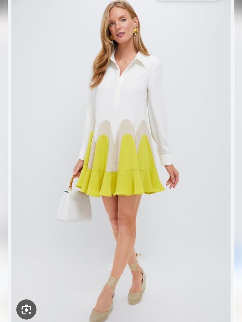 Tuckernuck Canary Flounce White Ruffle Dress Size XXXL - Picture 2 of 8